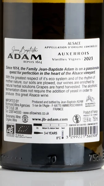 Jean-Baptiste Adam Auxerrois Vieilles Vignes 2024 view 3