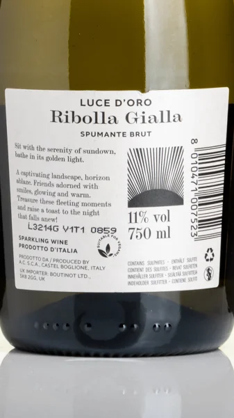 Luce D'Oro Ribolla Gialla, Vino Spumante NV view 3