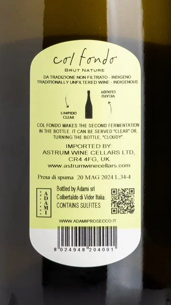 Adami Col Fondo Valdobbiadene Prosecco Superiore Brut Nature 2023 view 3
