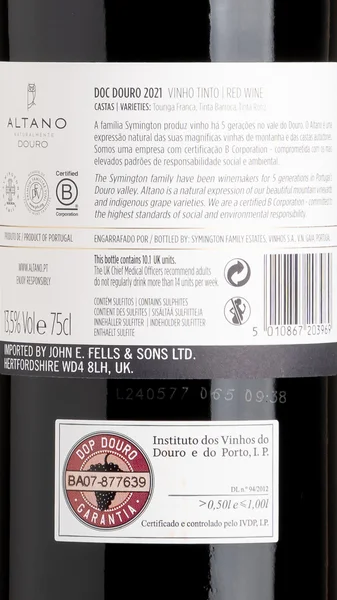 Altano Douro Tinto 2022 view 3