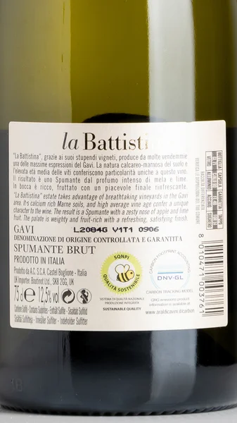 Gavi Spumante Brut La Battistina NV view 3