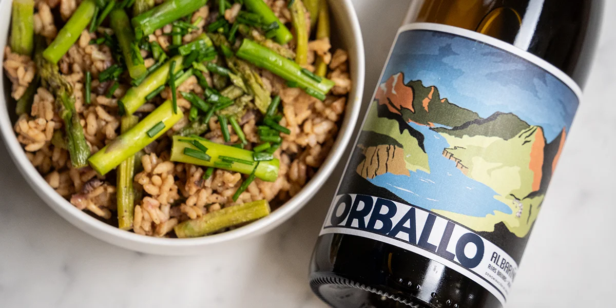 March's "Spring Awakening": Creamy Asparagus Risotto & Albariño