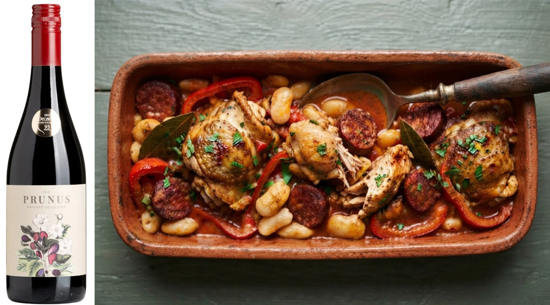 Chicken Thighs with Chorizo, Butter Beans & Smoked Paprika