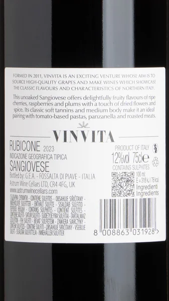 Vinvita Sangiovese Rubicone 2025 view 3