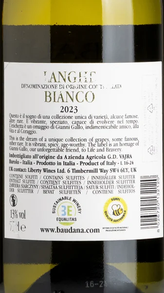 Luigi Baudana 'Dragon', Langhe Bianco 2024 view 3