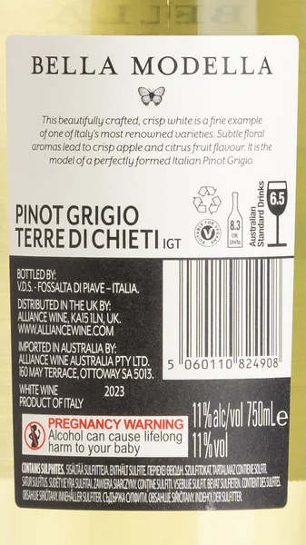 Bella Modella Pinot Grigio 2024 view 3
