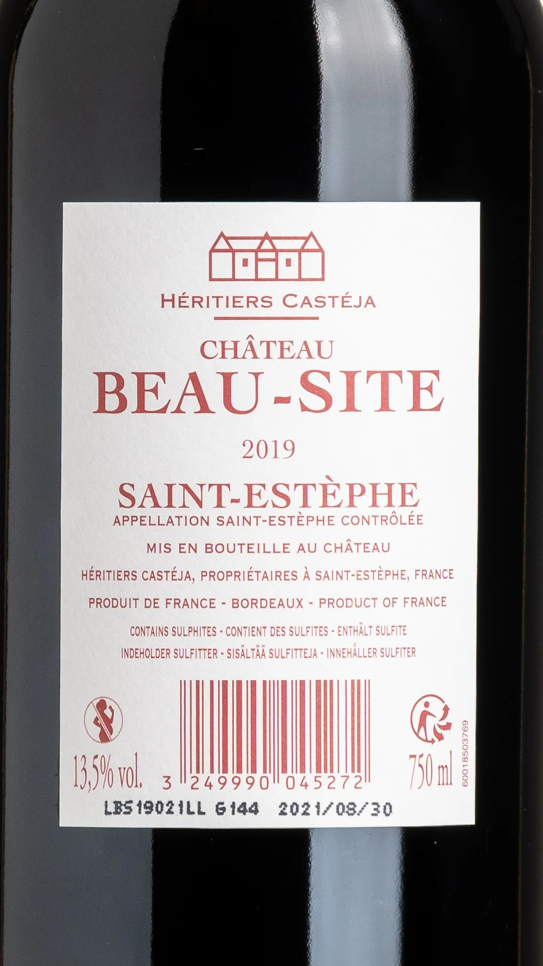 Château Beau-Site, Saint-Estephe 2019 view 3