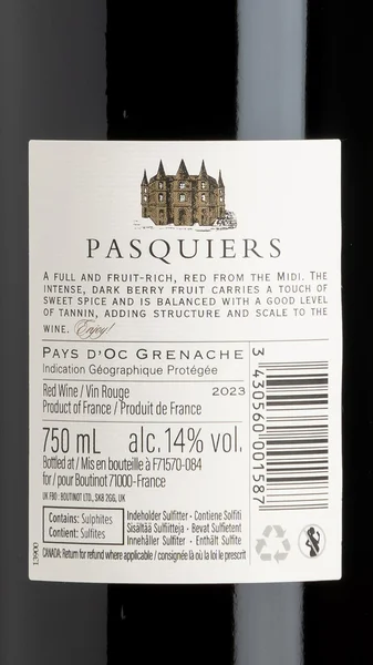 Pasquiers Grenache Noir 2024 view 3