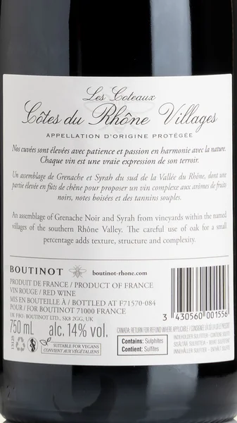 Les Coteaux Côtes du Rhône Villages, Boutinot 2024 view 3