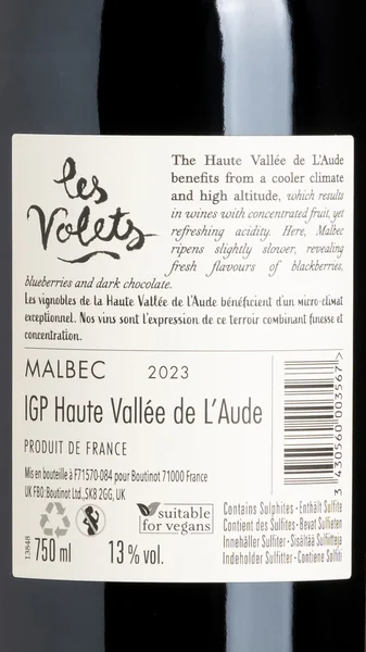 Les Volets Malbec 2024 view 3