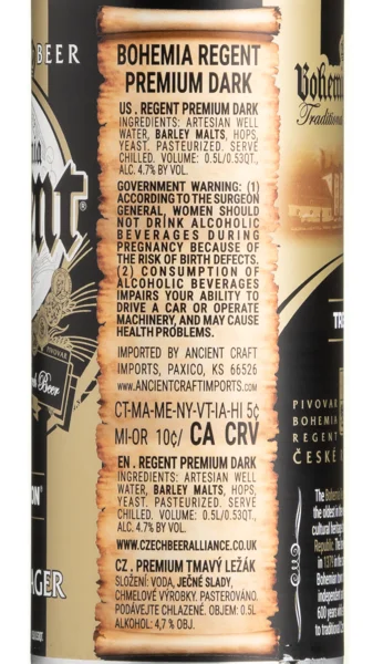 Bohemia Regent Premium Dark Lager view 3