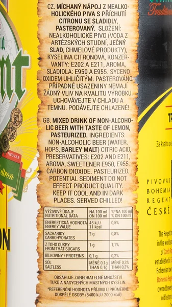 Bohemia Regent Alcohol Free Lemon Radler view 4