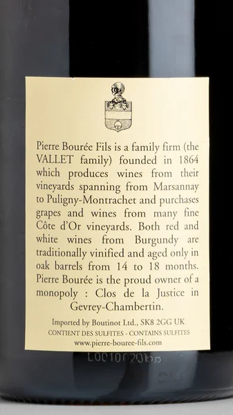 Gevrey-Chambertin, Pierre Bourée Fils 2018 view 3