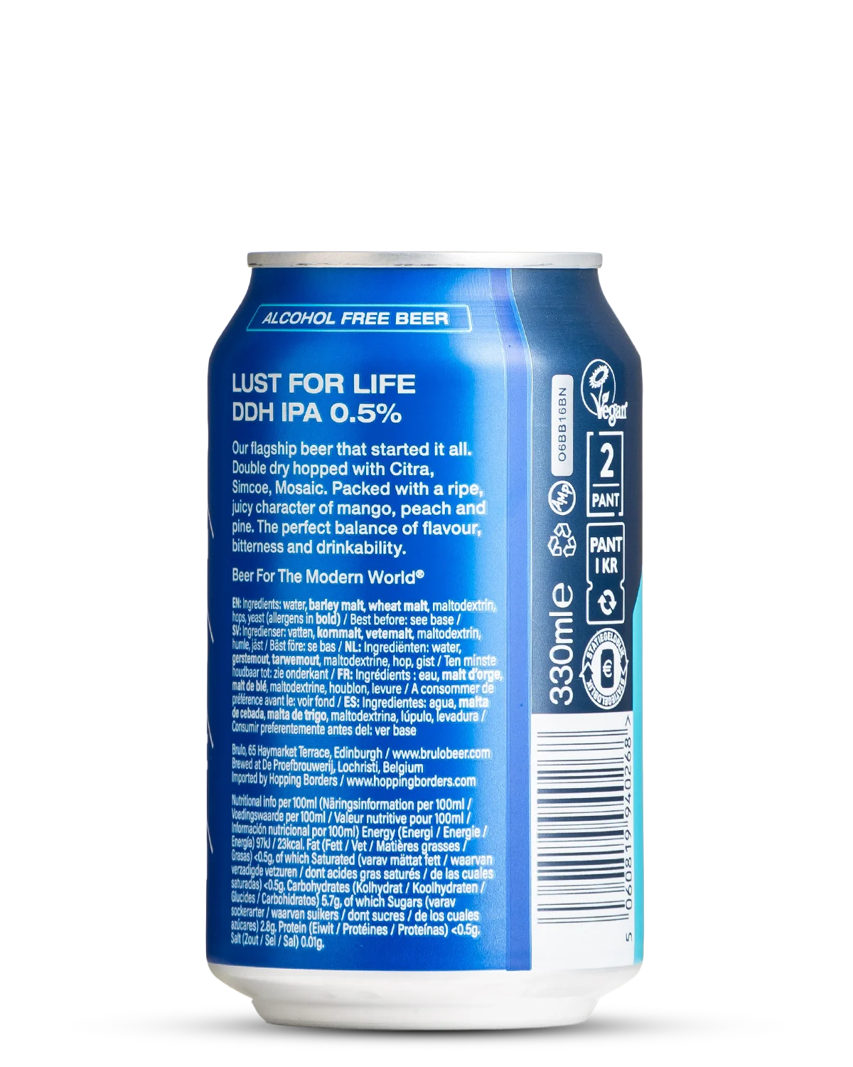 Brulo Lust For Life Alcohol Free IPA view 2