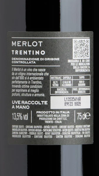 Bottega Vinai Trentino Merlot 2021 view 3