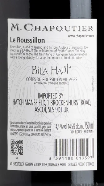 Chapoutier Bila-Haut Rouge, Côtes du Roussillon Villages 2023 view 3