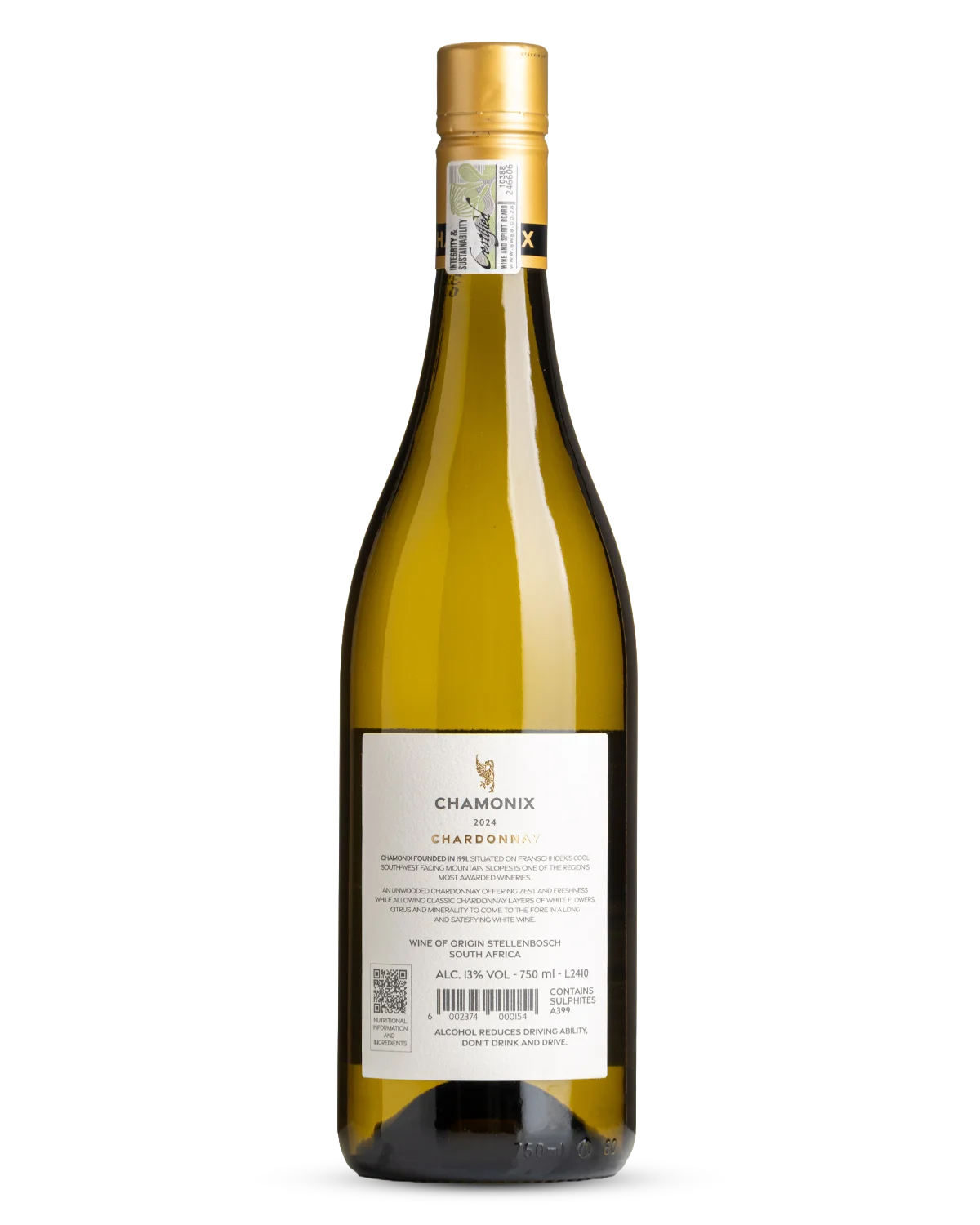 Chamonix Chardonnay 2024 view 2