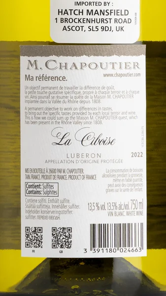M. Chapoutier La Ciboise Blanc, Luberon 2024 view 3