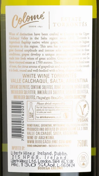 Colome Torrontes 2025 view 3