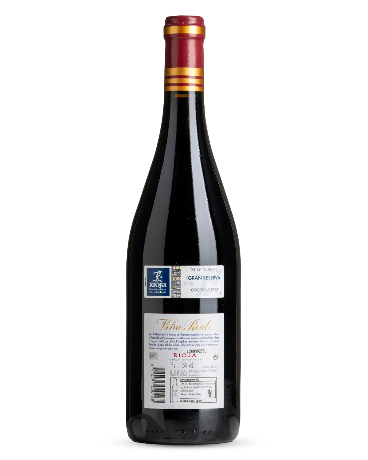 CVNE Viña Real Gran Reserva, Rioja 2018 view 2