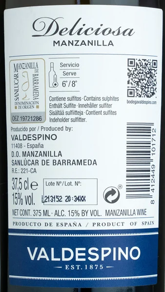 Valdespino 'Deliciosa' Manzanilla - Half Bottle NV view 3