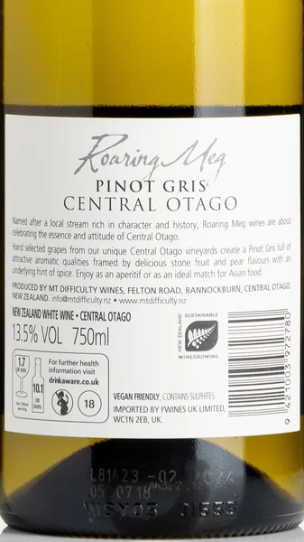 Roaring Meg Pinot Gris 2024 view 3