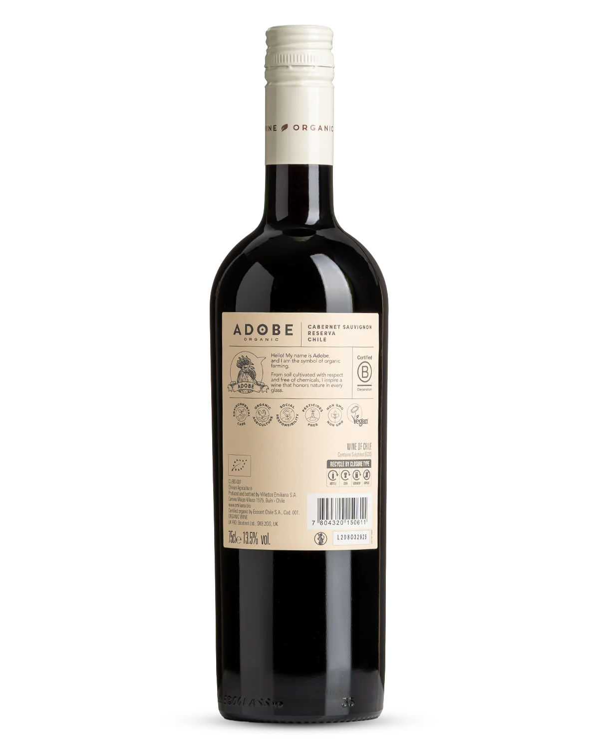 Emiliana Adobe Reserva Cabernet Sauvignon 2024 view 2