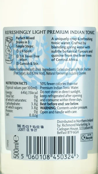 Fever Tree Refreshingly Light Tonic Water view 3