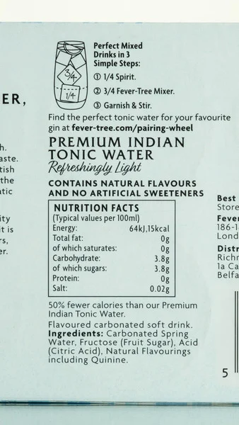 Fever Tree Refreshingly Light Tonic 8 x 150ml Can Pack view 3