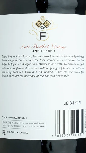 Fonseca Unfiltered Late Bottled Vintage Port 2019 view 3