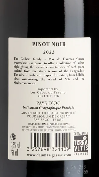 Moulin de Gassac Pinot Noir 2024 view 3
