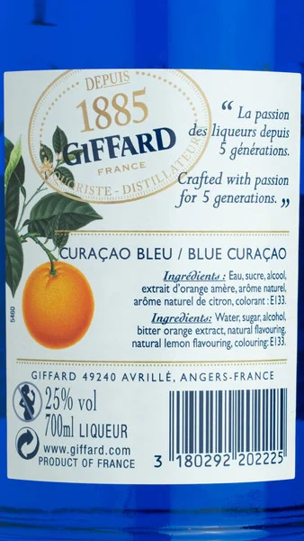 Giffard Blue Curacao view 3