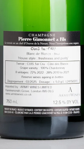 Champagne Gimonnet Premier Cru Cuis Blanc de Blancs NV view 3