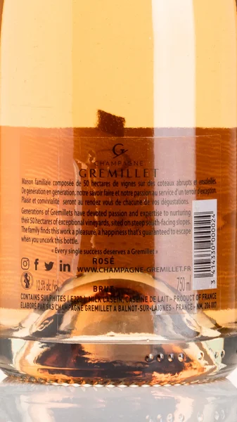 Champagne Gremillet Rosé Brut NV view 3