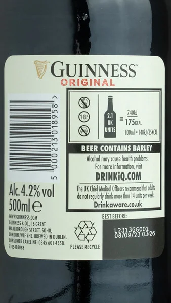Guinness Original - Bottle view 3