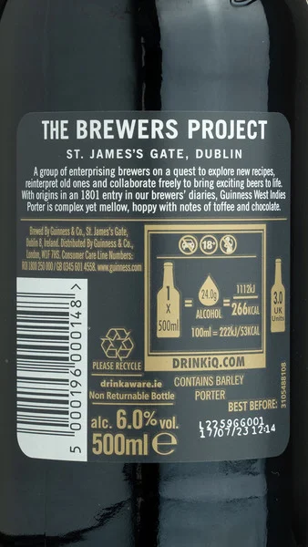 Guinness West Indies Porter view 3