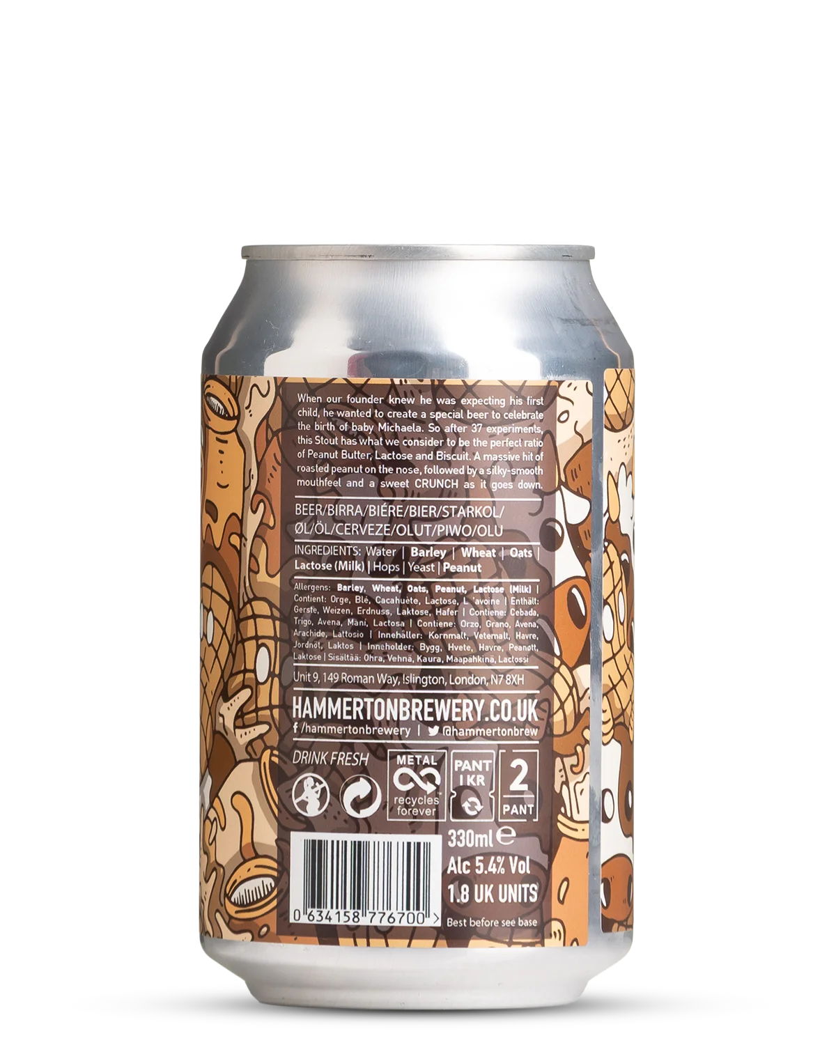Hammerton Brewery Crunch Peanut Butter Milk Stout view 2