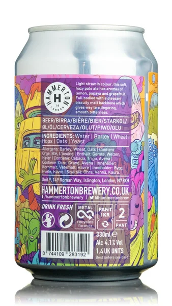 Hammerton Brewery Tuned Hazy Pale Ale view 2