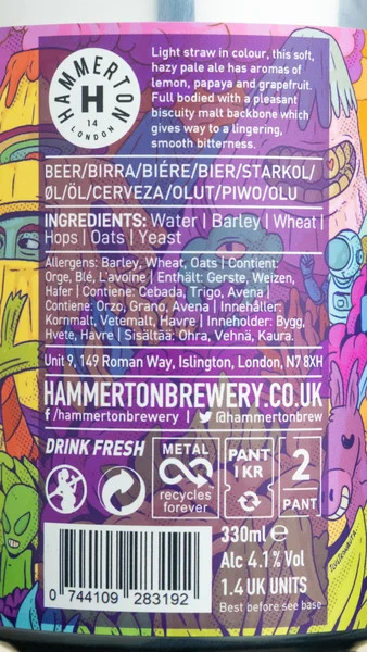 Hammerton Brewery Tuned Hazy Pale Ale view 3