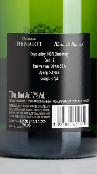 Champagne Henriot Blanc de Blancs NV view 3