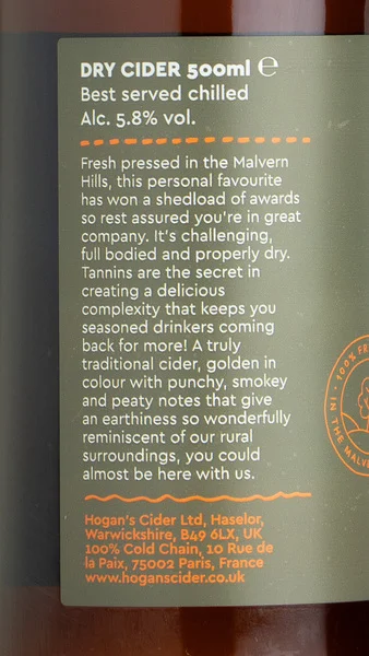Hogan's Peaty, Deep & Smokey Dry Cider view 3