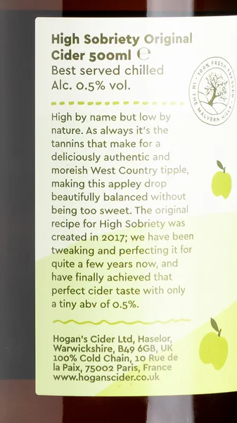 Hogan's High Sobriety Low Alcohol Cider view 3