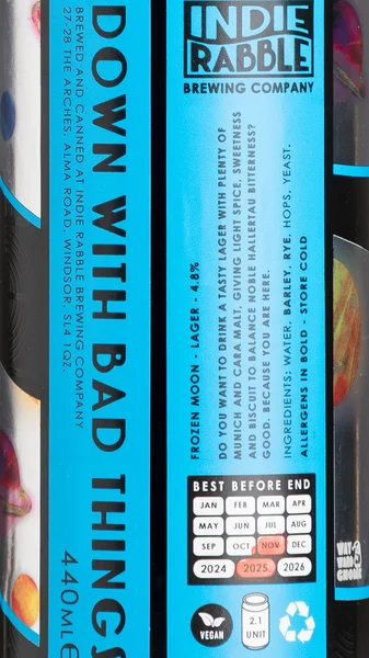 Indie Rabble Frozen Moon Lager view 3