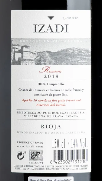 Izadi Rioja Reserva - Magnum 150cl 2018 view 3