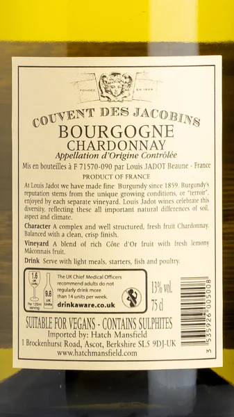 Bourgogne Chardonnay 'Couvent des Jacobins', Louis Jadot 2023 view 3
