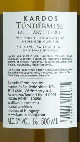 Kardos Tundermese Late Harvest 2024 view 3