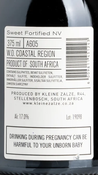 Kleine Zalze Project Z Sweet Fortified NV view 3
