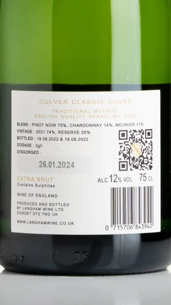 Langham Estate 'Culver' Classic Cuvée NV view 3