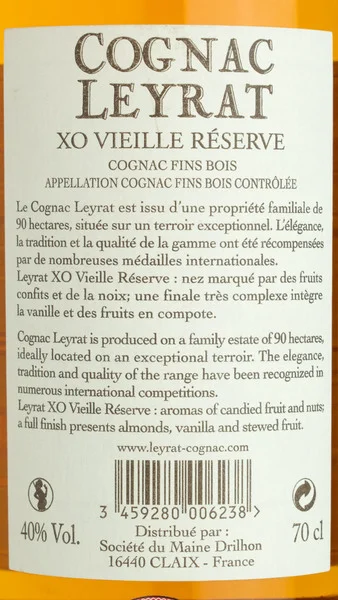 Cognac Leyrat XO Vieille Reserve view 3