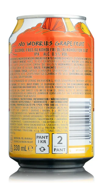 Lervig No Worries Grapefruit Alcohol Free IPA view 2